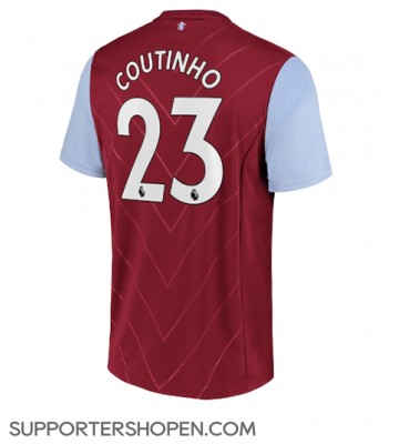 Aston Villa Philippe Coutinho #23 Hemma Matchtröja 2022-23 Kortärmad